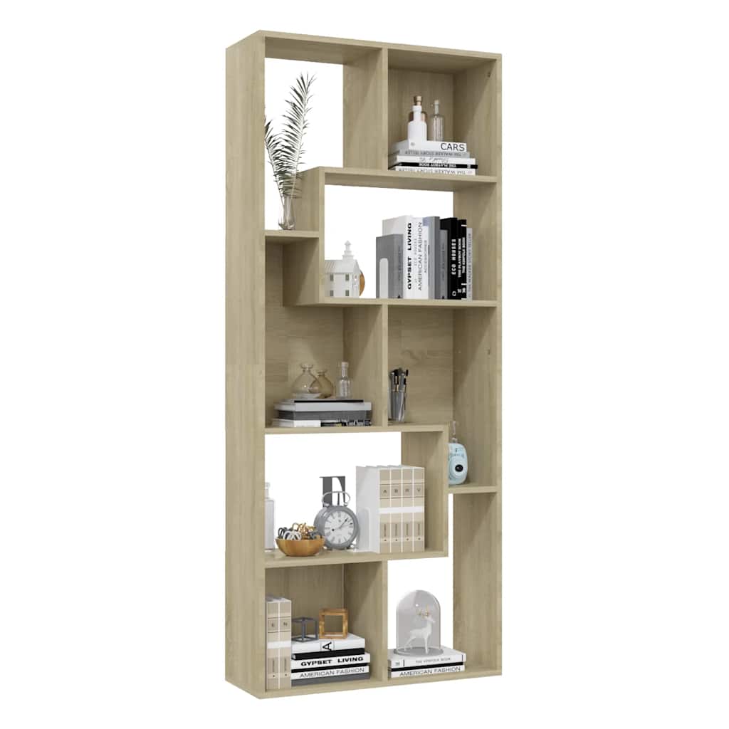 Bookshelf Sonoma Oak 67 x 24 x 161 cm Particleboard