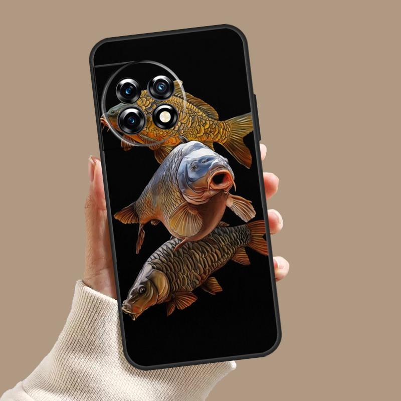 Carp Fishing Case For OnePlus Nord 5 CE 4 3 Lite N20 N30 OnePlus 15 13 12 11 8 9 10 Pro 12R 13T 13R Cover