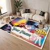 Custom Name Crystal Velvet Rug,Harry Styles Comfortable Anti Slip Floor Mat For Room Decoration