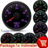 52mm Voltmeter 24V Electrical Car Truck Boat 16-32V with 7 Color Backlight 12V 24V for Car Boat Motorcycle Waterproof Volt Gauge