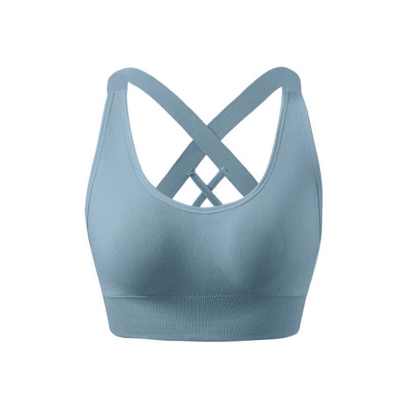 Women Plus Size High Strength Shockproof Cross Back Fitness Running Sports Bra