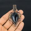 Blue Tiger Eye Pendant, 999 Copper Wire Wrapped Pendant Jewelry. Gift For Women Handmade Pendant Gemstone Jewelry