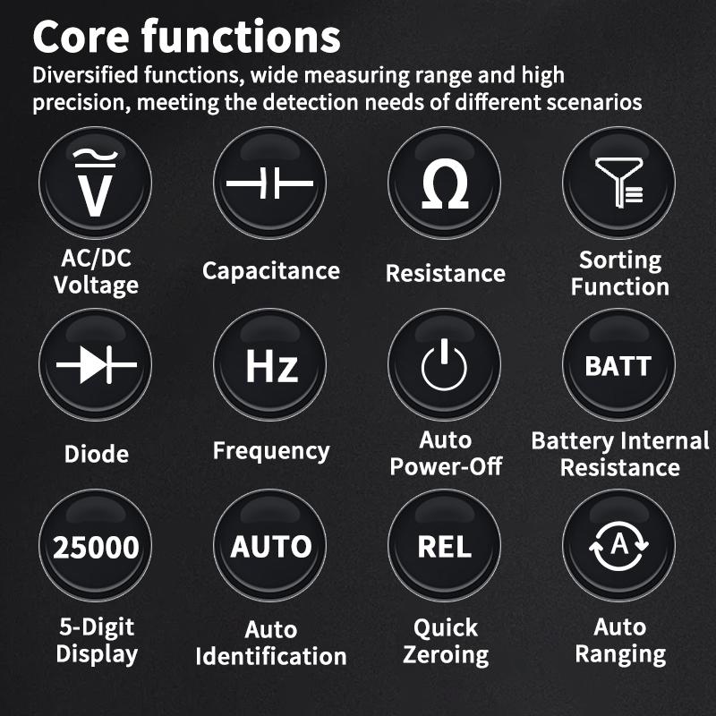 ZOYI Professional 4.5-Digit Multi-Function Digital Multimeter Battery Internal Resistance Tester True Effective Value  ZT XR1