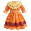 Frozen Princess Jasmine Toddler Dress - Cartoon Print, Short Sleeve
