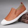 2026 Spring Men's Casual Trendy Leather Slip-On Low-Top Shoes