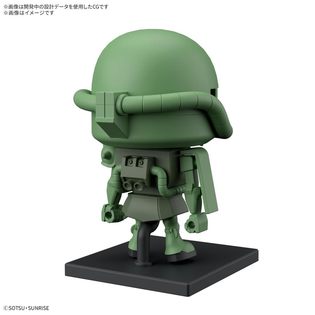 BANDAI SPIRITS Set Scale Plastic Model Gunpla-kun Zakupla-kun & Char's Zaku-kun 1/1 Pre-Colored