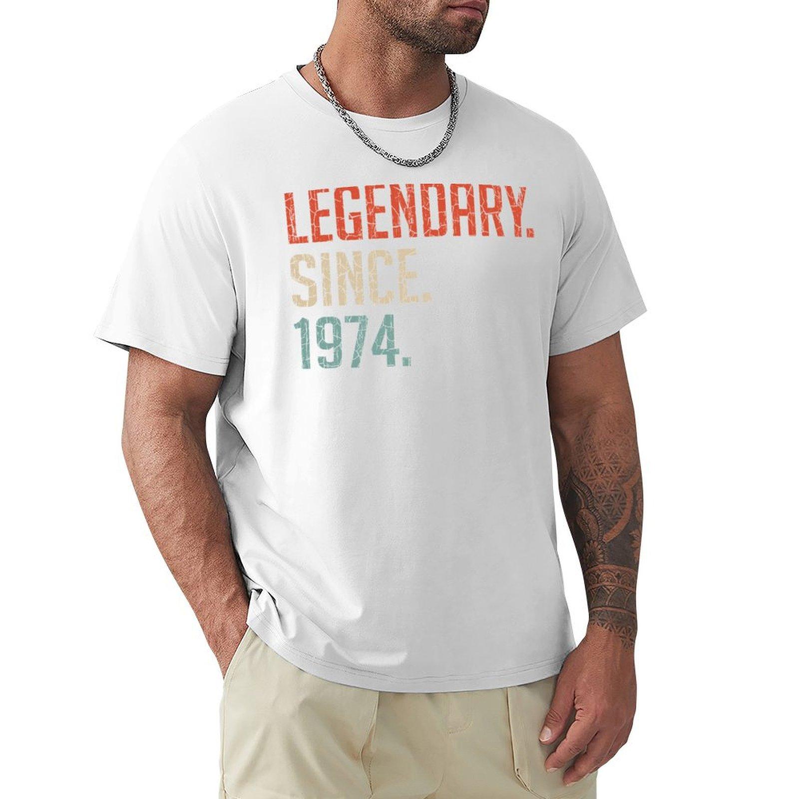 Legendary Since 1974 46th Birthday Gift 46 Years Old Vintage 1974 Tshirt Halloween Theme Tshirt S