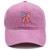 Independence Day Washed Cotton Cap High Quality USA Flag Pattern Embroidery Baseball Cap Men And Women Outdoor Sports Dad Hats