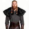 Viking Medieval Faux Fur Shawl Halloween Cosplay Costume Adult