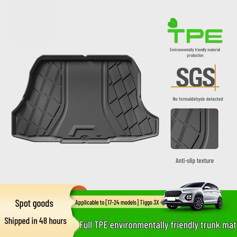 All-Weather TPE Trunk Mat for 2017-2024 Chery Tiggo 3X Models