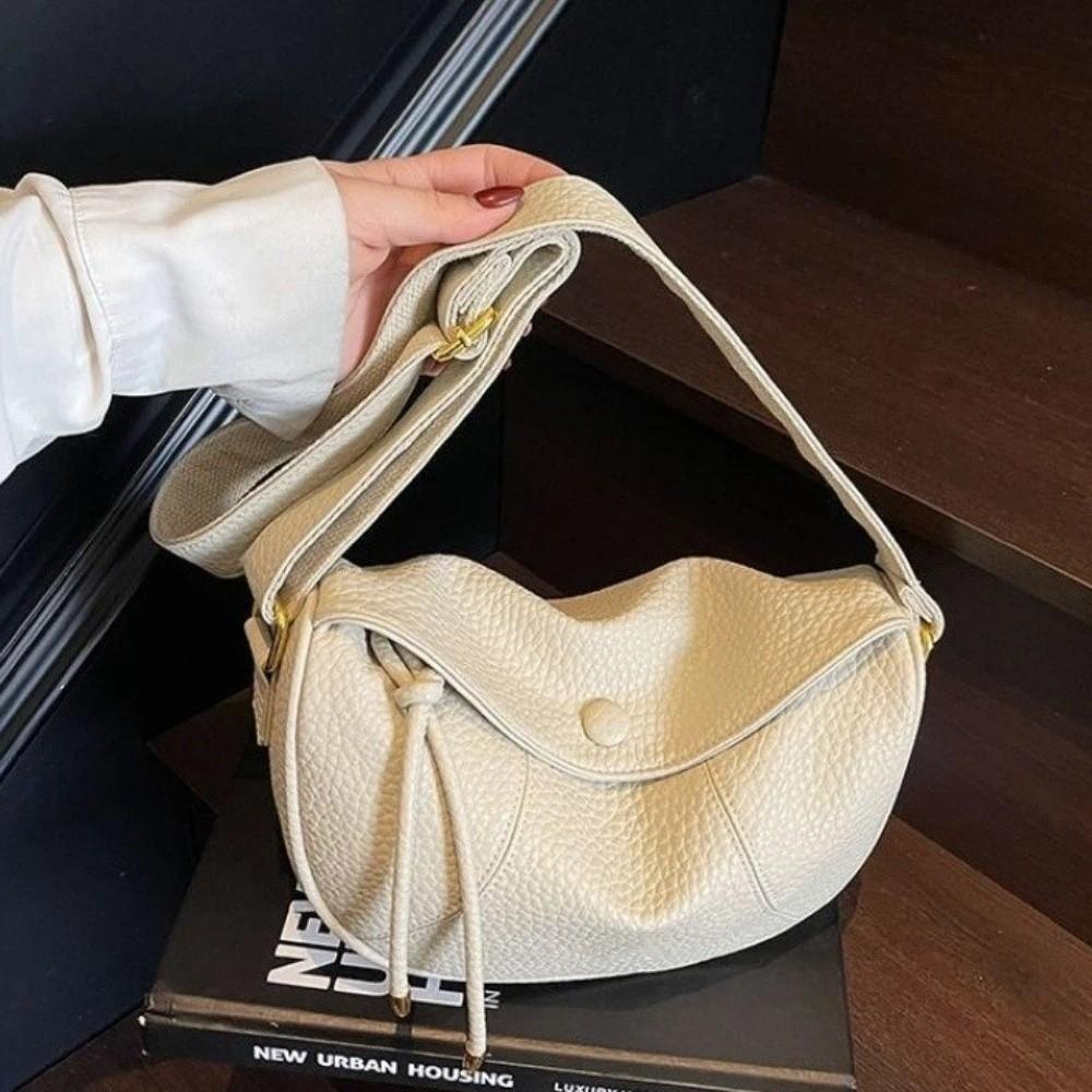 PU Soft Leather Shoulder Bag Casual Small Size Everyday Bag Commuting Style