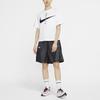 Nike T Shirts Women's White Crew Neck Moderate Straight Fit CU5683-100