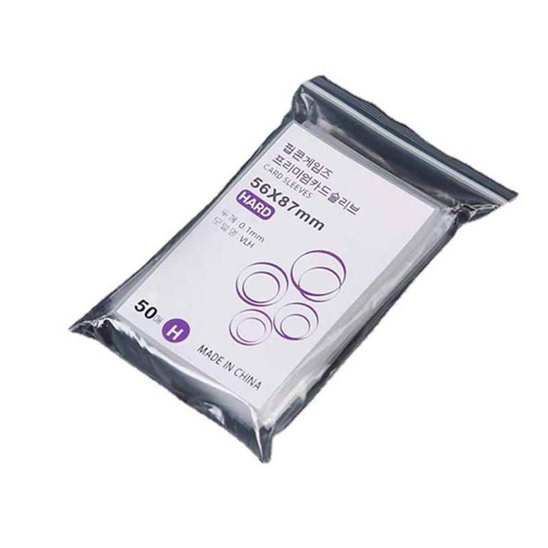 50Pcs Korea Card Sleeves Clear Acid Photocard Holographic Protector Film Album