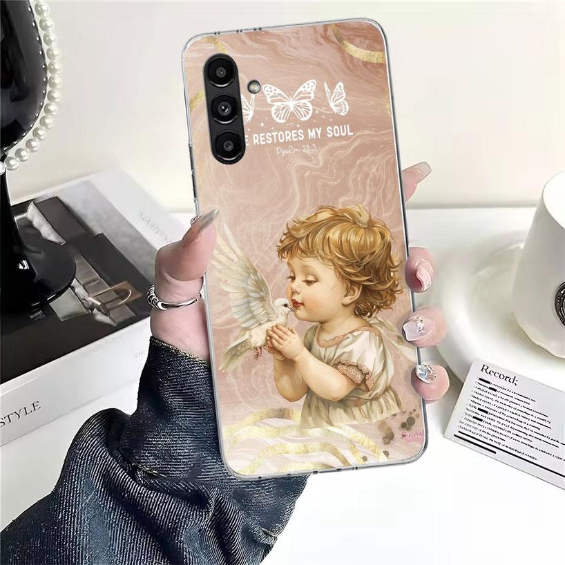 

Библейский ангел Чехол для телефона для Samsung Galaxy A13 A14 A15 A16 A17 A53 A54 A55 A56 A57 A33 A34 A35 A36 A37 A23 A24 A25 A26 Galaxy A13 Samsung A23