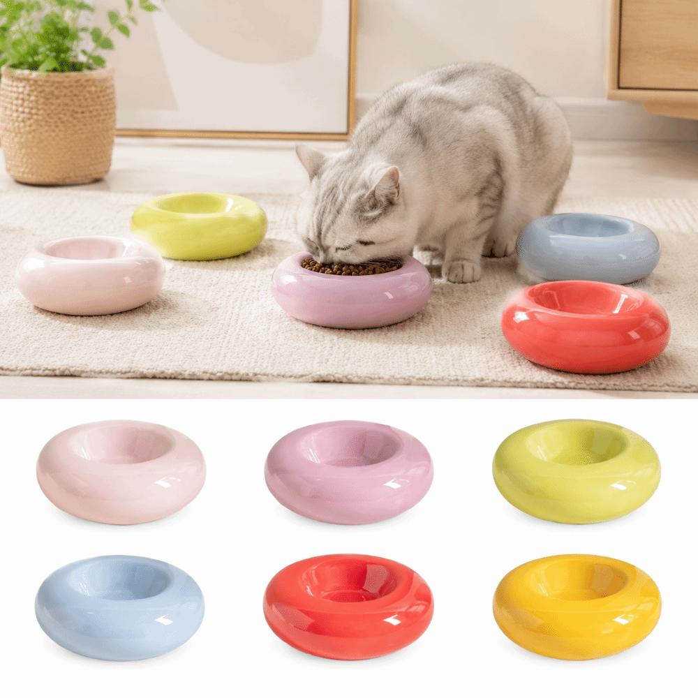Anti Slip Pet Food Basin Anti Vomiting Pet Feeder Dish Cat Food Water Bowl Wet Dry Food
