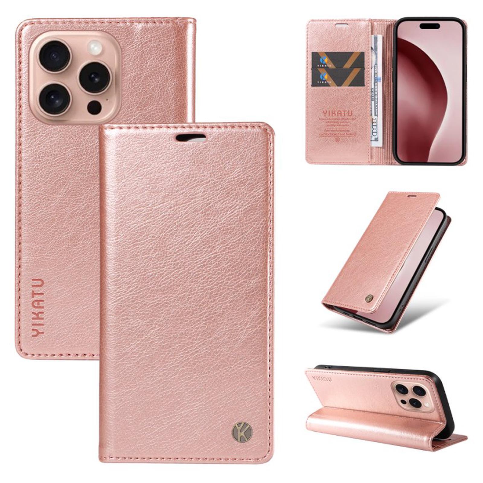 

Кожаный чехол-книжка с подставкой и слотом для карт для Samsung Galaxy S30 Ultra S25 Edge 5G S24 Plus S23 FE S22 Pro S21 S20 Lite Galaxy S22 розового золота