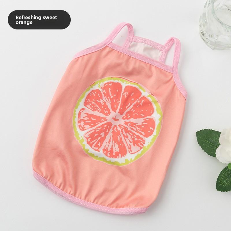 Cat Clothes Summer Through Pet Sling Vest Pet Clothing Dog Puppy Summer Sling Vest