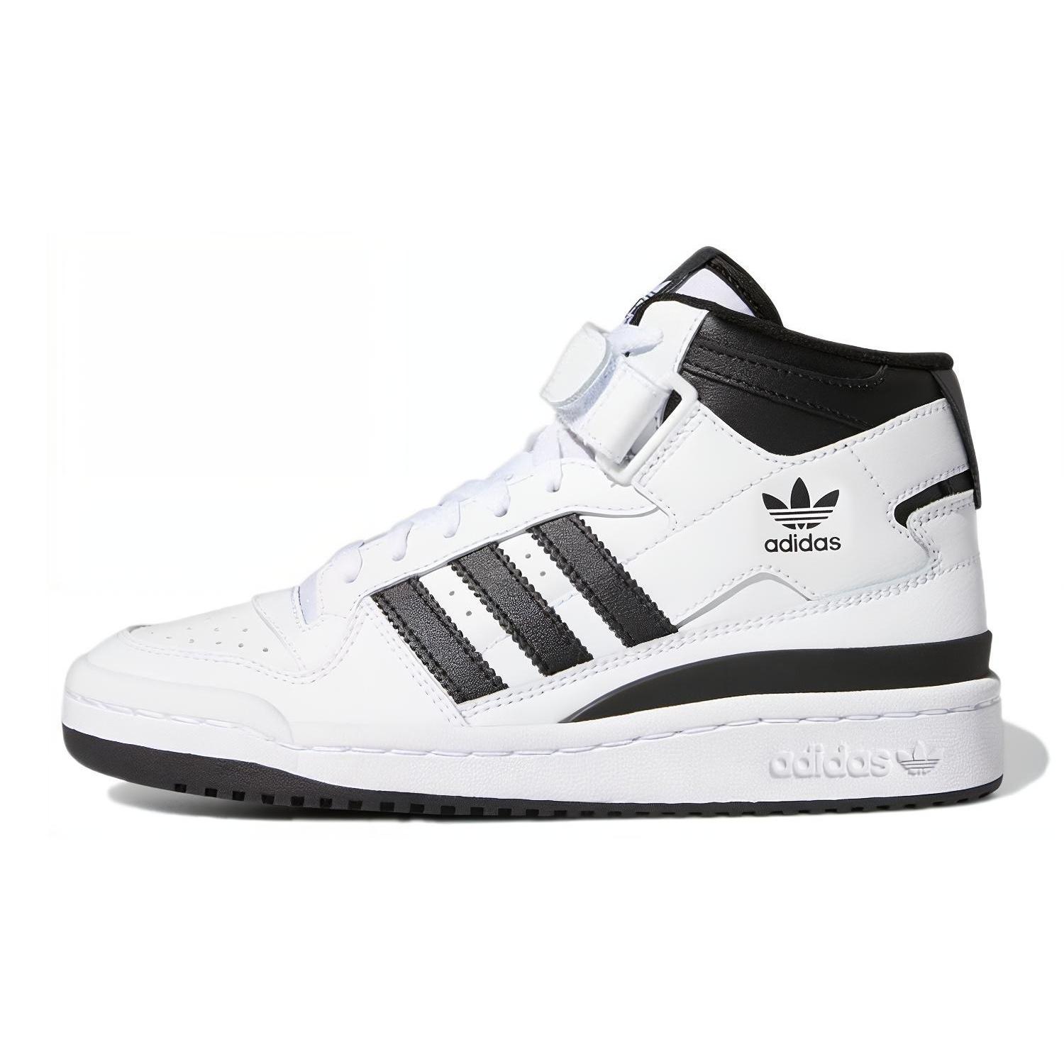 (GS) adidas Forum Mid Белый Черный Детские FZ2083 EU 38