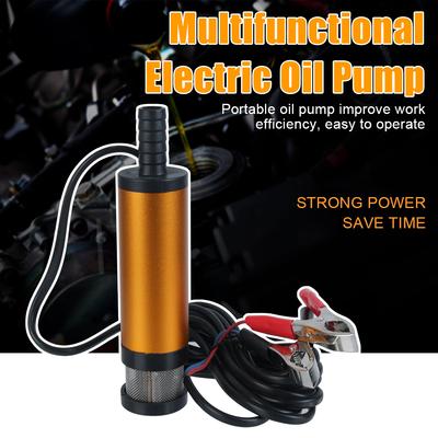 Car Electric Oil Pump Aluminum Alloy Shell Mini 12L/min For Pumping Diesel Oil Water Submersible Fuel Transfer Pump 12V