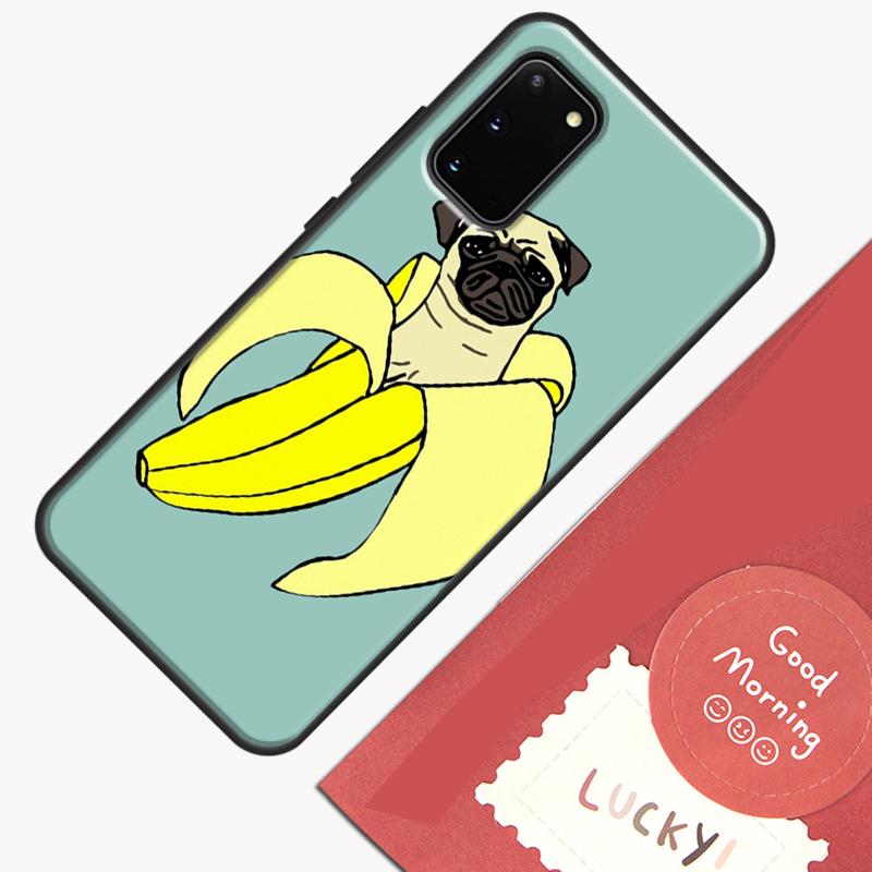Lustige Cartoon Mops Handyhülle Für Samsung Galaxy S25 S26 Ultra S20 S21 S22 S23 S24 Plus S9 S10 S25 FE Hülle Schale