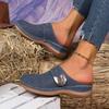 Retro thick-soled bag head slippers, empty cool slippers after women's summer wear