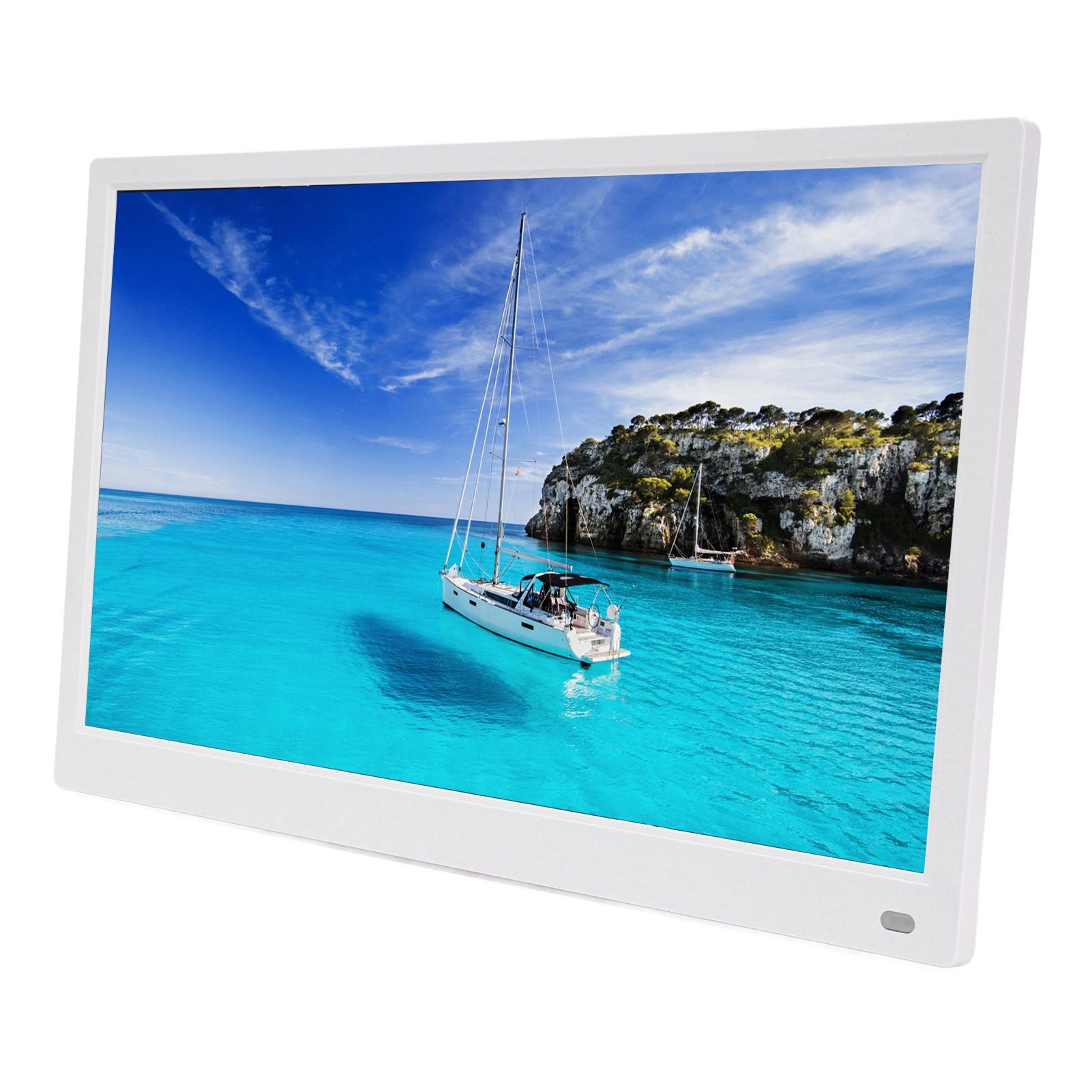 

15 Inch Large Digital Picture Frame 1920x1080 Screen Photo Frame Electronic Wall Mountable Video Music Player with белый