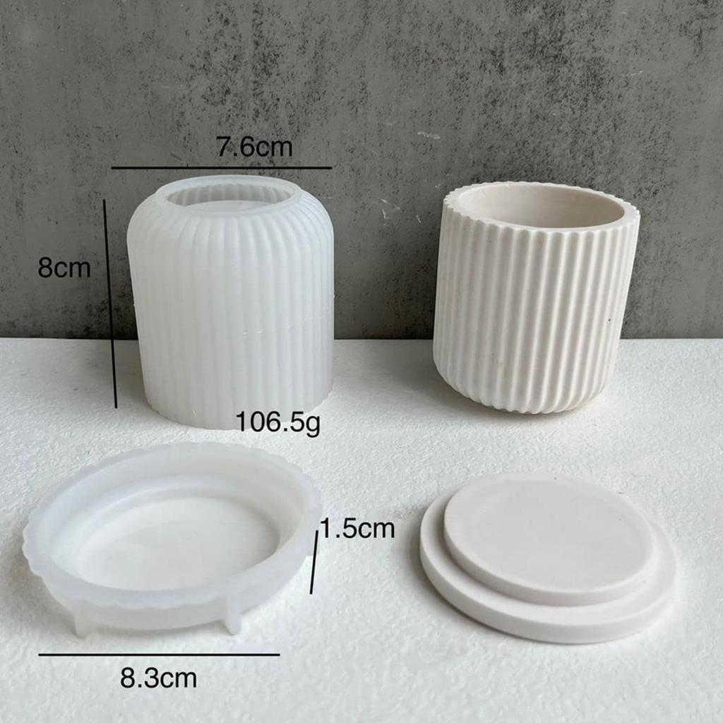 Silicone Cup-Shaped Candle Mold for DIY Candle Making, Resin Casting, Jewelry Crafts, Home Decor, Easy Release Flexible Baking Mold for Handmade