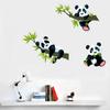 40x60cm Zuhause Panda Bambusblatt Farbe Wandaufkleber Schlafzimmer Sofa Raum Dekoration Aufkleber