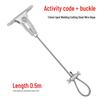 Acrylic Sign Suspension Kit with Adjustable Steel Wire and Self-Locking Buckle