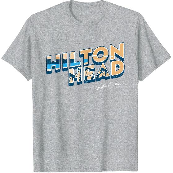 Hilton Head Island South Carolina Beach Vacation Vintage T-Shirt for Men Women Kids