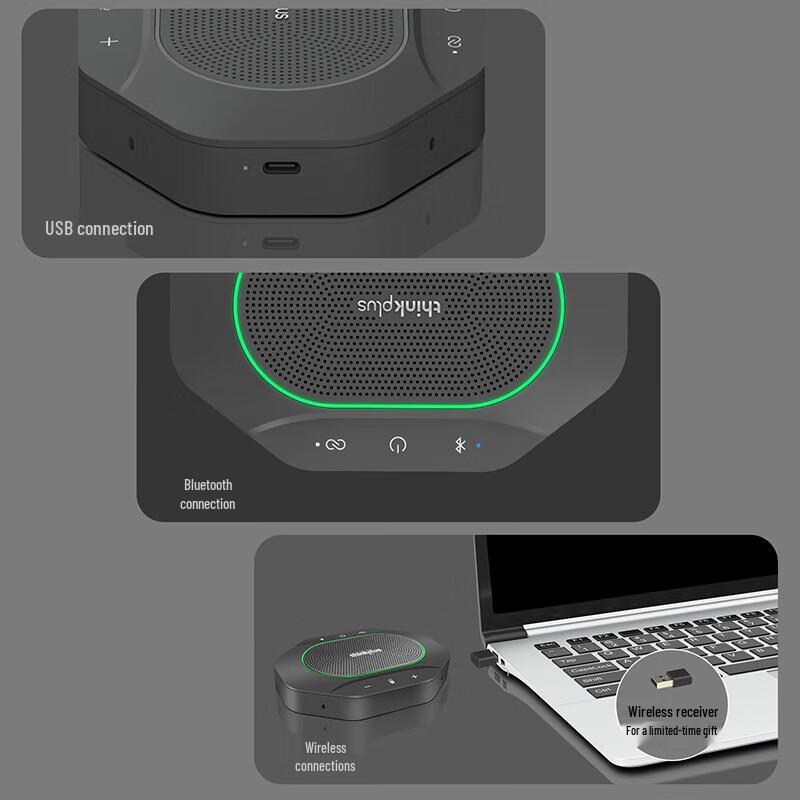 Lenovo MK-MC600 Kablosuz Her Yöne Yönlü Konferans Mikrofonu (CN versiyonu)