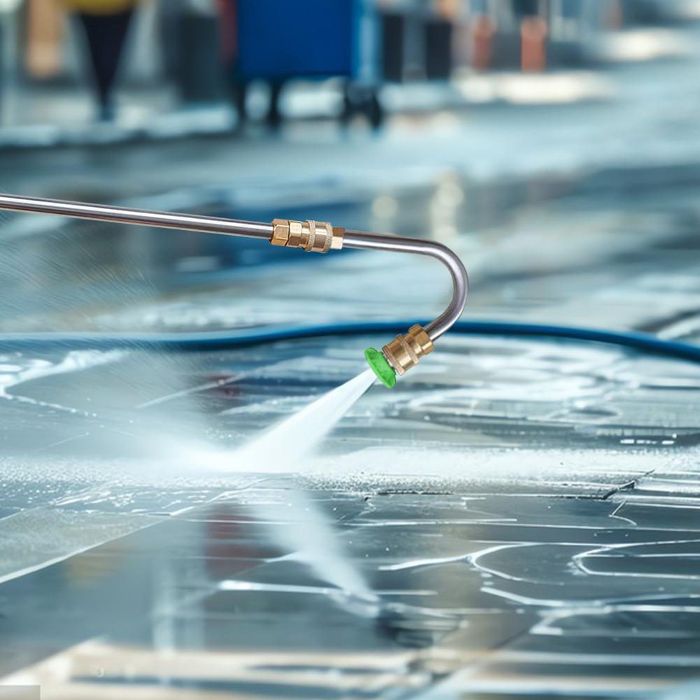 10Pcs High Pressure Washer Wand Set Car Washer Extender Car Cleaning Rod Jet with 6 Nozzles 4000PSI 1/4 Quick Connect