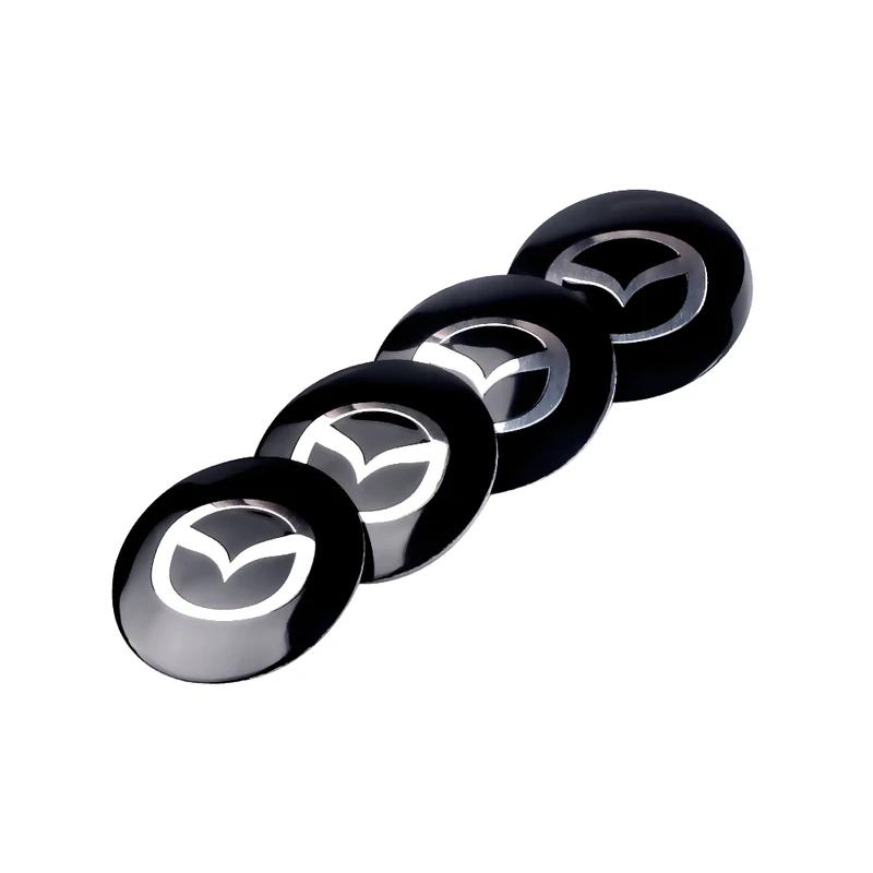 4Pcs Car Wheel Hub Trim Cover Emblem 56mm Car Accessories For Mazda 3 Axela 2017-2018 Mazda 6 Atenza CX-3 CX-5 CX-9 CX8 CX4 CX9 h1