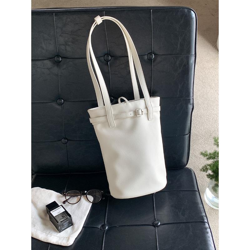 

Новая сумка-ведро большой вместимости, модная, универсальная, портативная, на плечо, для студентов колледжа, для занятий, цилиндрическая, для поездок на работу, женская бежевый