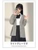 Japanese Style V-Neck Long Sleeve Knit Cardigan - Solid Color Academy Uniform