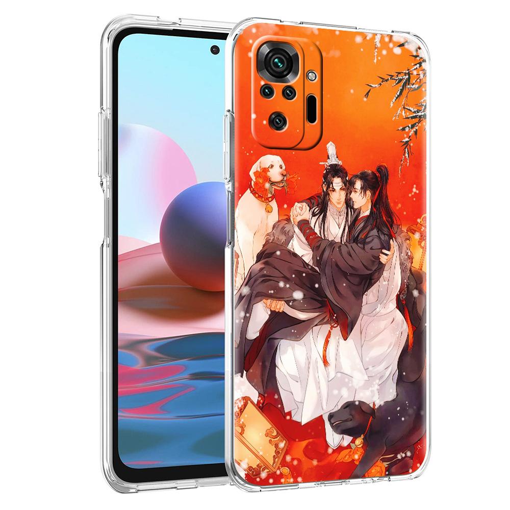 Grandmaster Mo Dao Zu Shi Anime Luxury Phone Case For Xiaomi Redmi Note 12 11 10 9S 9 8 Pro 7 8T 9C 9A 8A K40 Pro+ Clear Cover