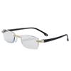 Hot-Selling Black Tech Anti-Blue Light Diamond-Cut Autofocus Reading Glasses