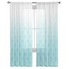 Blau Gradienten Fenster Vorhänge Sheer Chiffon Tüll Vorhang Hause Wohnzimmer Hintergrund Dekoration