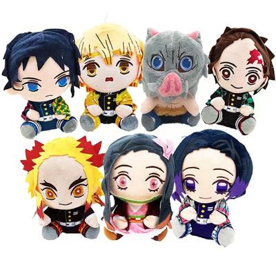 Dämonentöter Anime Kuscheltier Niedliche Puppen Dämonentöter Manga Puppe Kimetsu No Yaiba Tanjirou Nezuko Schönes Geschenk für Kinder Dekoration