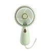 Simple Handheld Small Fan with LED Portable Small Fan USB Rechargeable Electric Fan