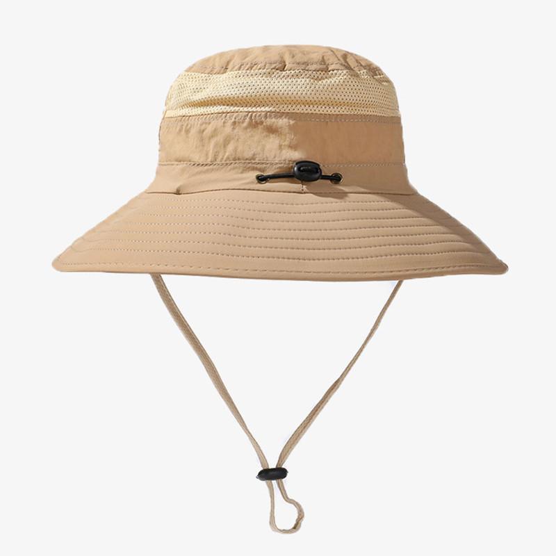Style Versatile Hat Mens Breathable Sunshade Big Brim Fisherman Hatscaps