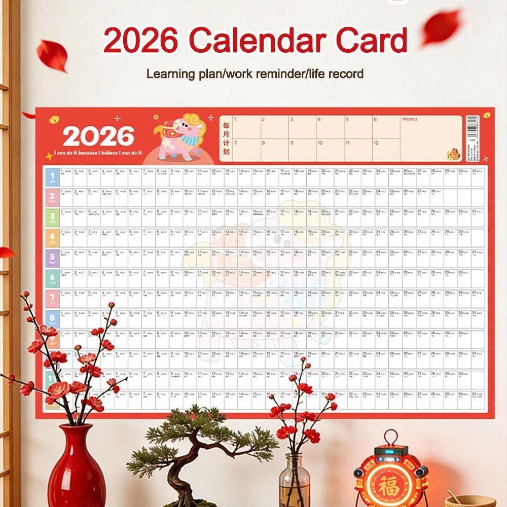 Pianificatore Annuale Calendario Giornaliero Annuale Lista Cose da Fare Programma Foglio Pianificatore 365 Giorni