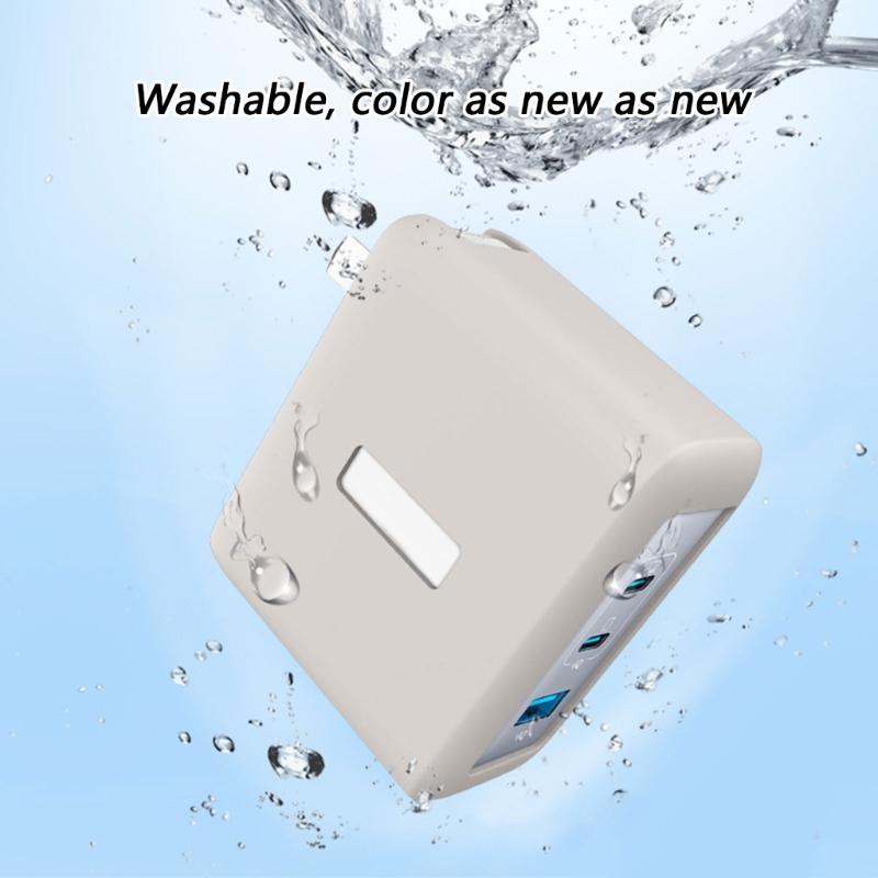 Heat Resistant Silicone Cover for 100W Charging Adapter Full Body Protective Cover Easy Installation Accessories