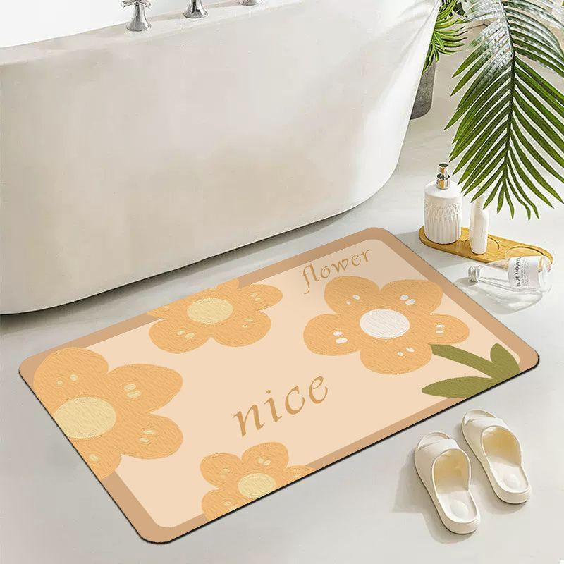 Bathroom floor mat, absorbent diatom mud floor mat, toilet bathroom absorbent mat, floor mat for home decoration