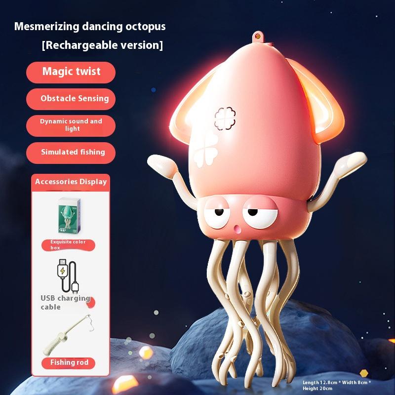 

Dancing Octopus Pet Electronic Pet Toys Cartoon Interactive Cat Mobile Toys Dancing Octopus Toys, Cat Smart Toys розовый