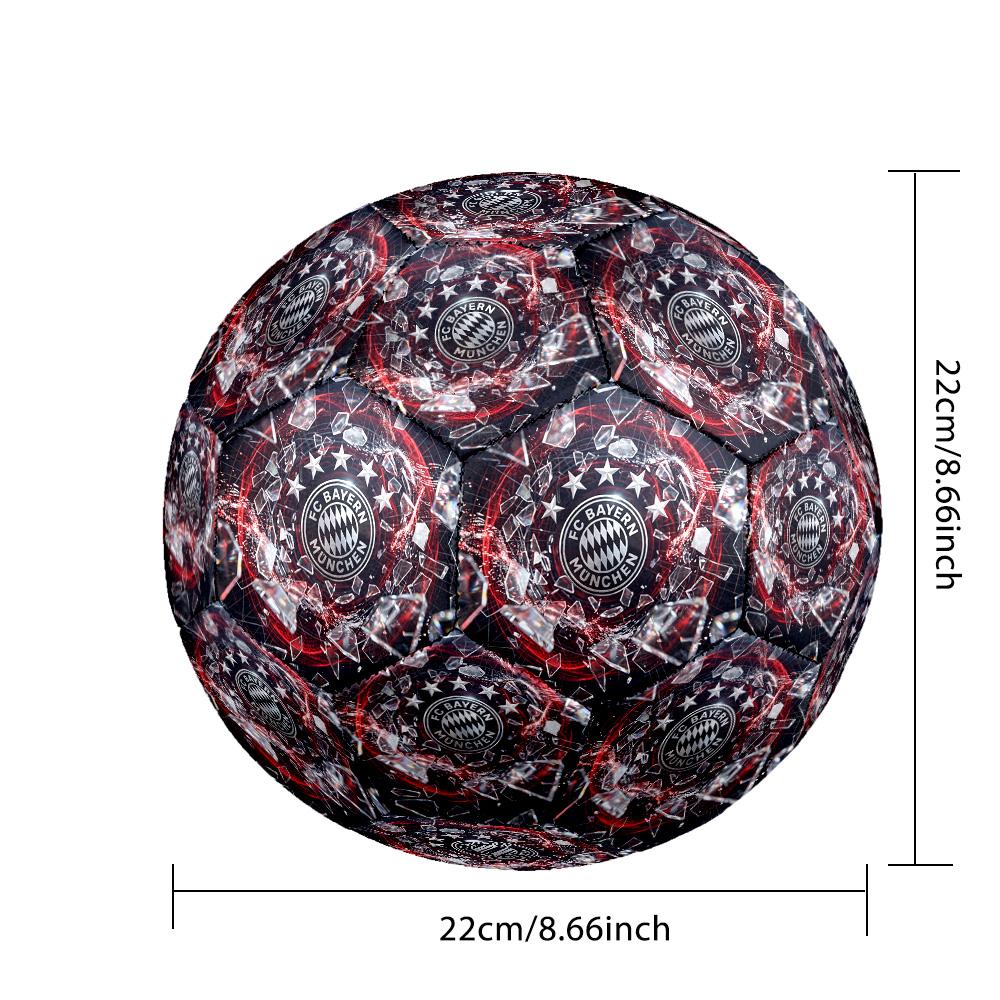Bayern Munich Theme Soccer Ball Size 5 Soccer Ball Soft Touch Professional Training Football for Outdoor Sports