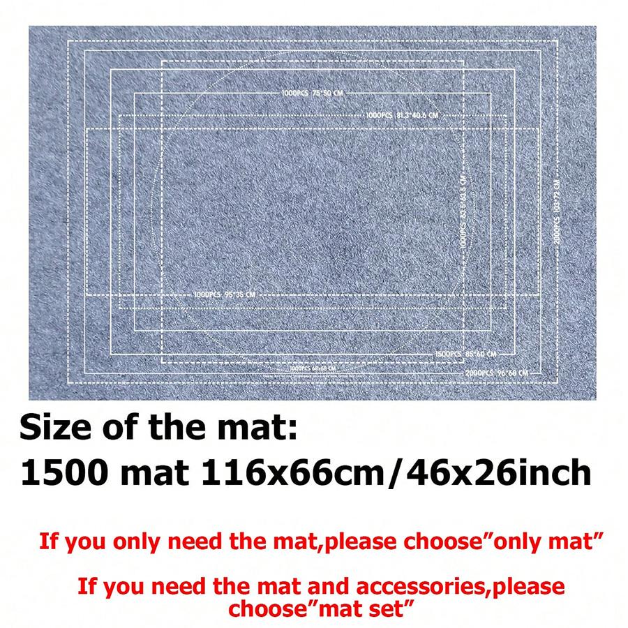 

1 Set Puzzle Storage Scroll Felt Puzzle Mat Suitable for 1500-3000pcs Adult Puzzle Multiple Specifications Available Accessories