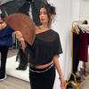 European & American Style Women's Mesh See-through Camisole Top – Autumn/Winter, Irregular Design