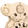 Wooden Clock Puzzle Craft Kits Vintage Pendulum for Gifts Teens Adults