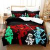 Tengen Toppa Gurren Lagann Bedding Sets,Girls Bed Supplies Set Duvet Cover Bed Comforter Set Bedding Set